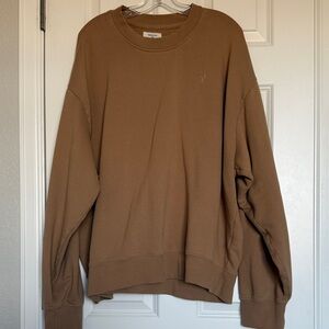 American Eagle Outfitters Men's Brown Crewneck Sweater
